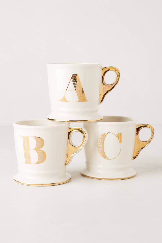 monogram mugs